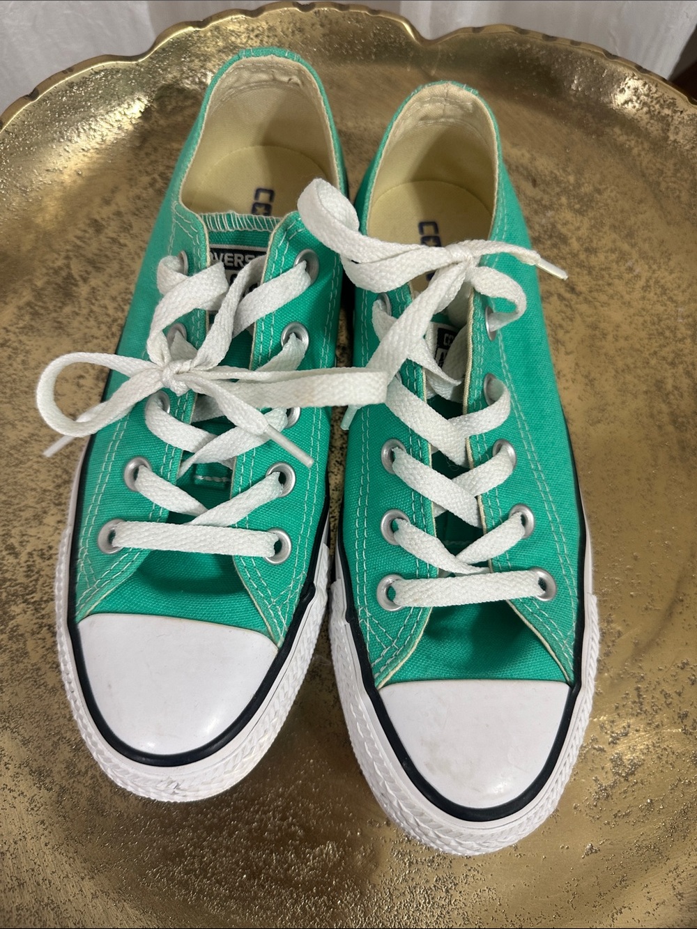 Converse Kids Green Low Top Sneakers